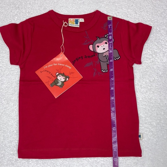 NWT flat friends I’m hanging around monkey Australian tee 12/18m - Picture 3 of 9